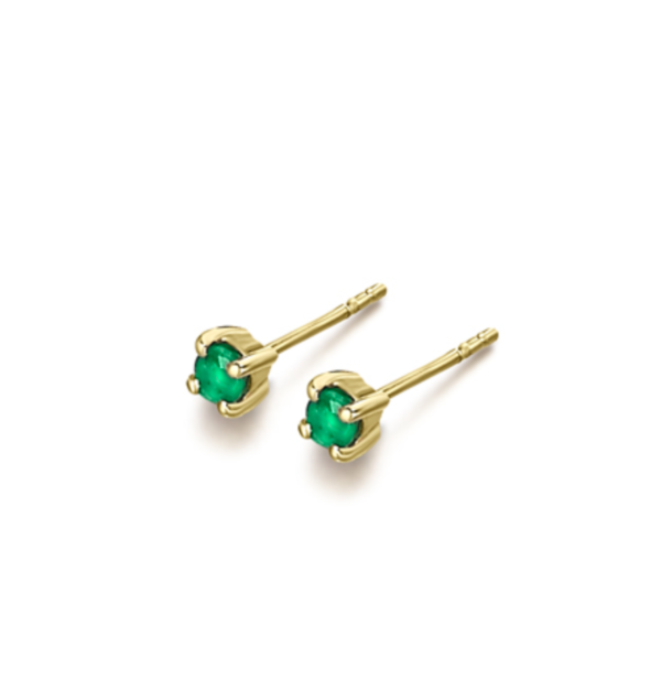 Pendientes oro esmeralda