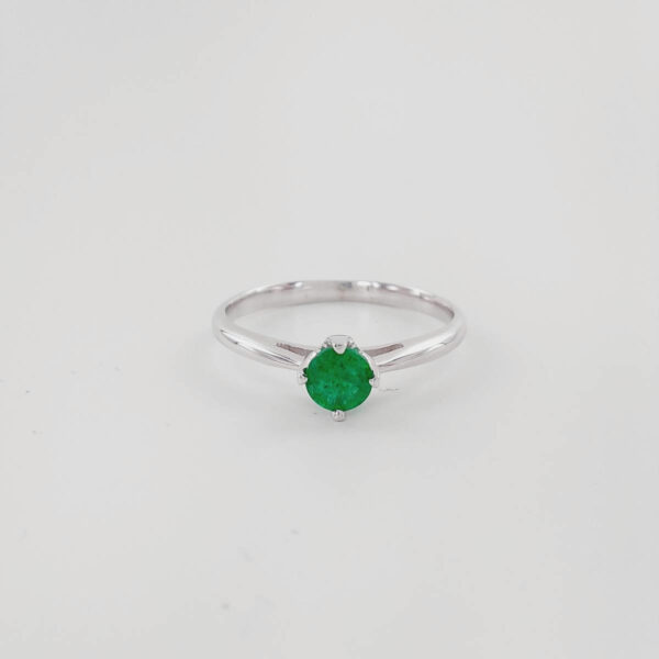 Solitario de esmeralda 0,30 ct
