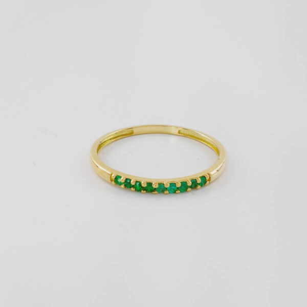 Media alianza esmeralda oro amarillo