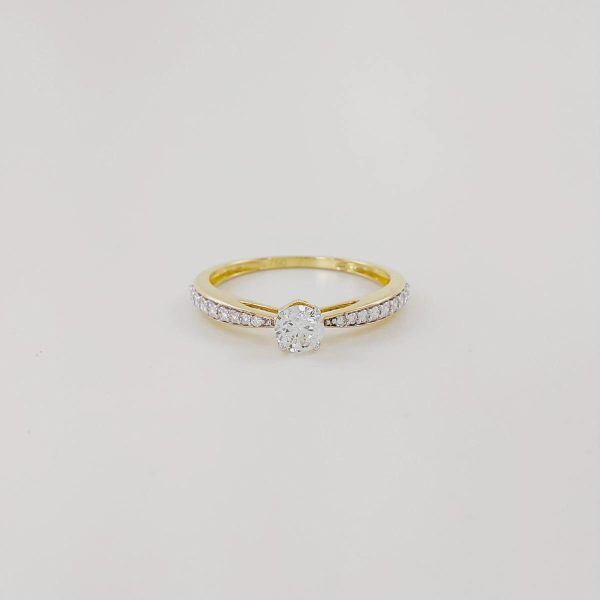Anillo de diamantes 0.33 ct