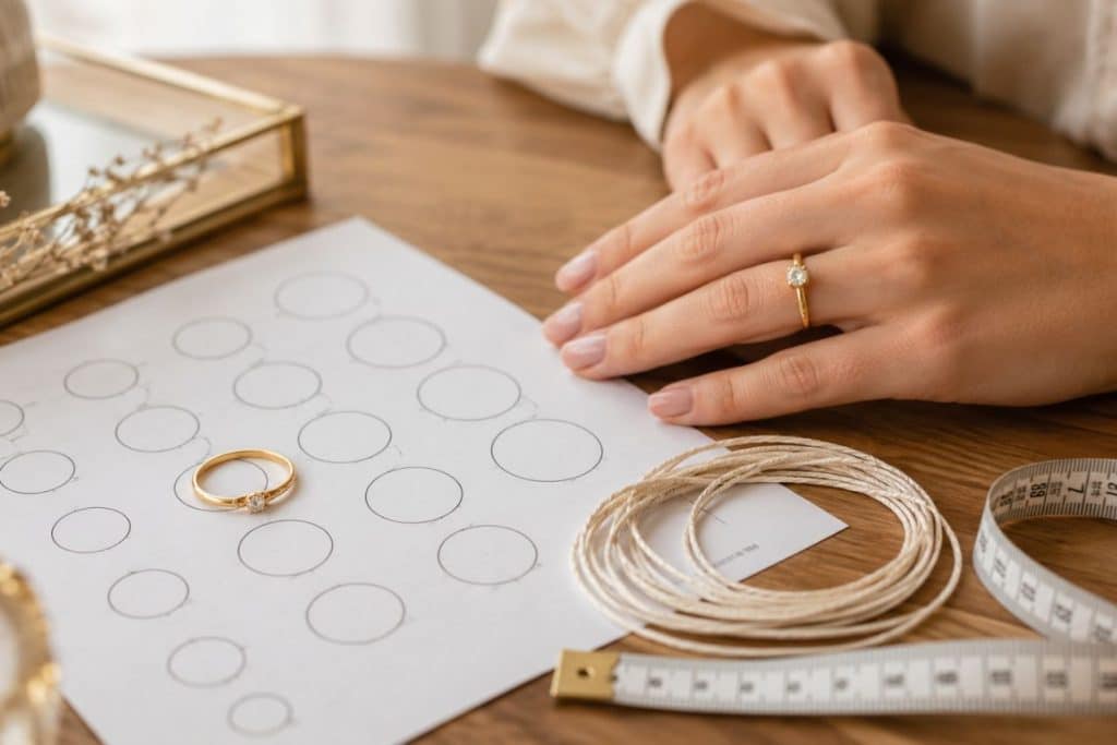 Métodos para medir la talla de anillo en casa